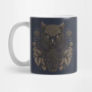 The owl is decorated with Javanese ornaments Mug